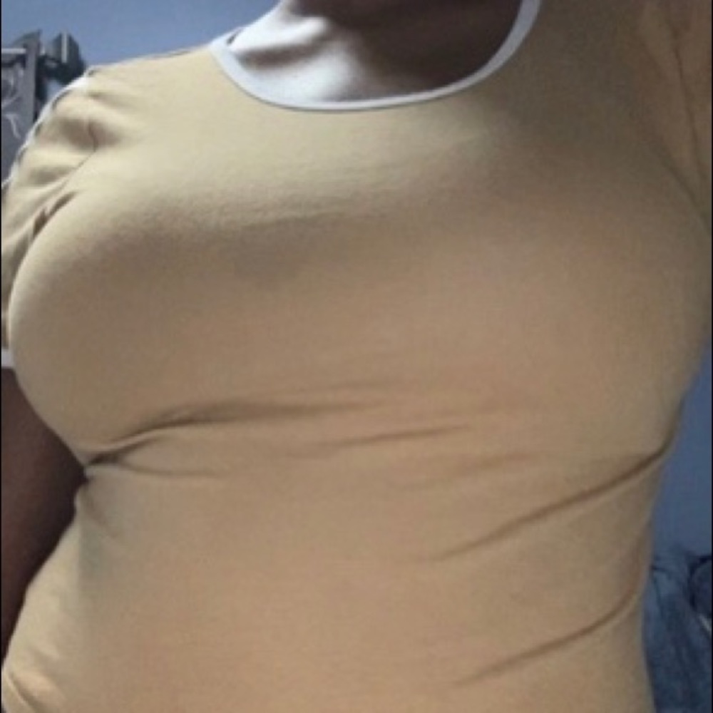 Yellow BOZZOLO crop top